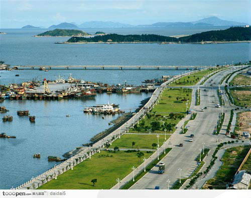 珠海码头-海岸和道路